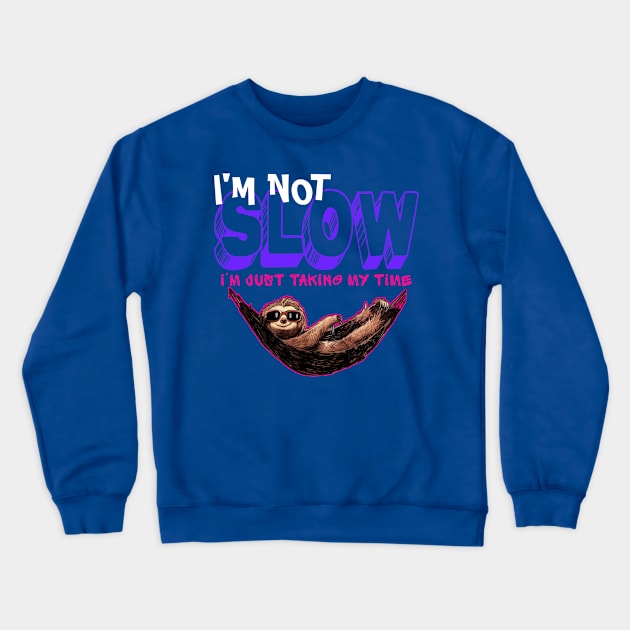 Funny sloth Crewneck Sweatshirt by Qrstore